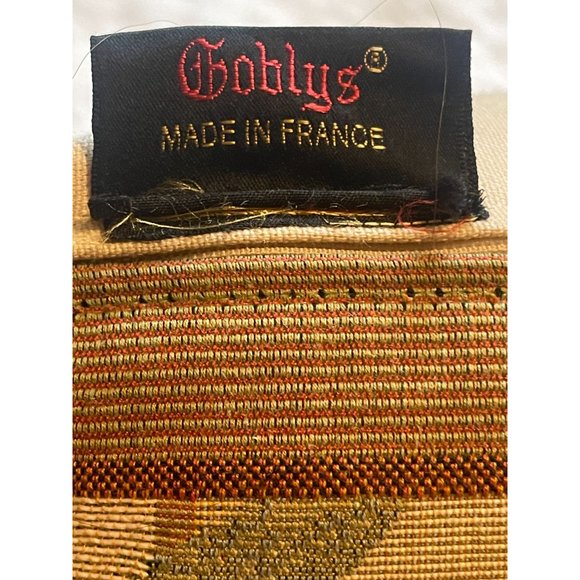 Goblys French Tapestry Pillow Bamboo Stalks Made in France 17 Inch Square - Picture 3 of 7